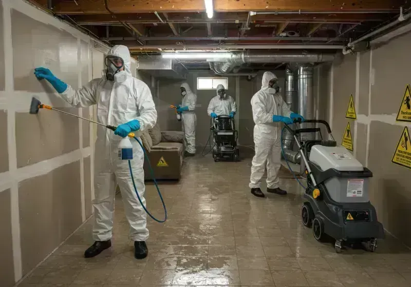 Basement Moisture Removal and Structural Drying process in Jackson County, KY